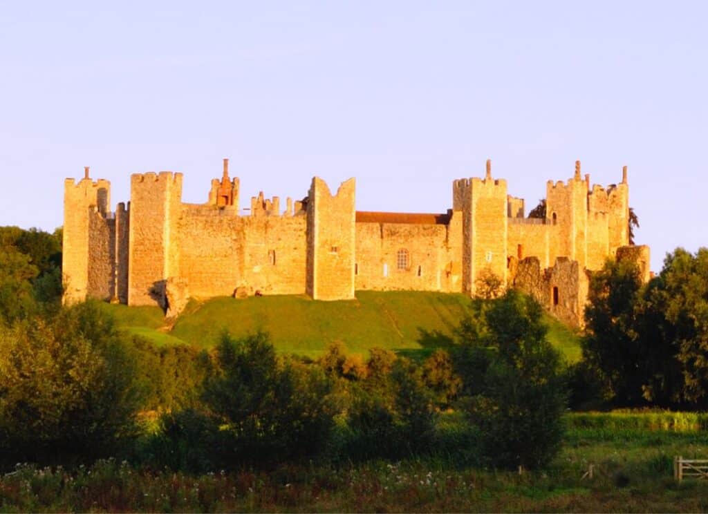 Framlingham Castle in Suffolk, UK