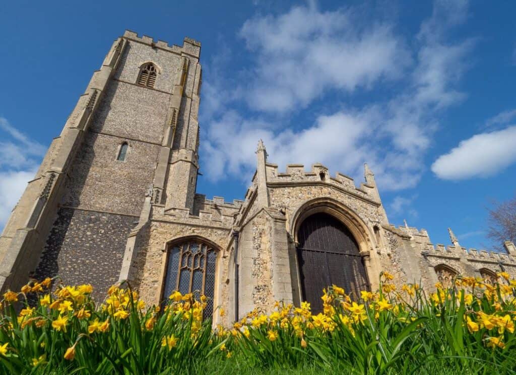 Mildenhall Church in Suffolk, England, UK